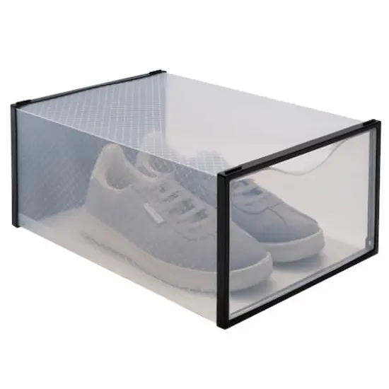 Simplify Stackable Shoe Boxes, 12ct. Black {3}
