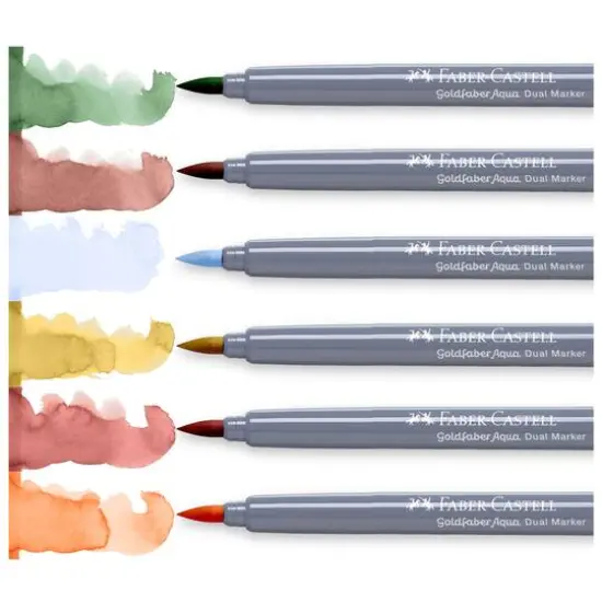Goldfaber Tuscany Dual Ended Aqua Marker, 6ct. {4}