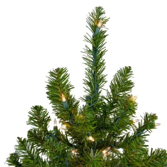5ft. Pre-Lit Canadian Pine Artificial Christmas Tree, Clear Lights {4}