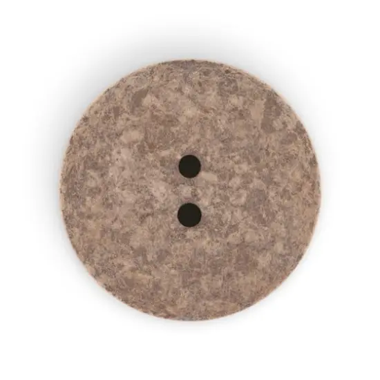 Dritz&reg; 23mm Recycled Cotton Round Buttons, 6ct. Medium brown {6}