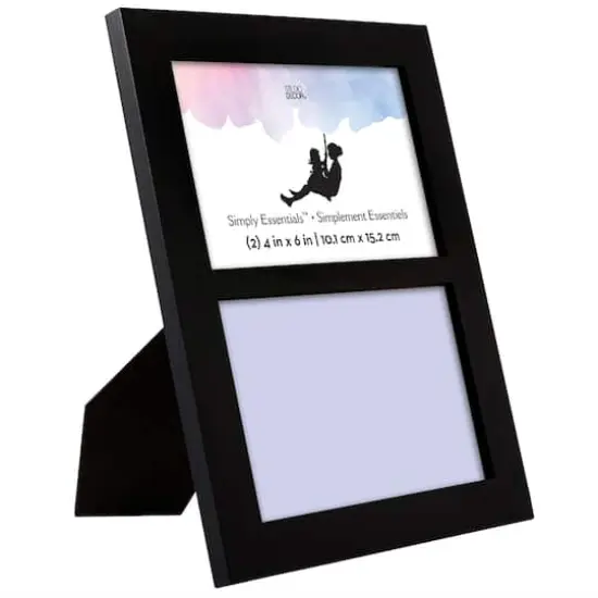Simply Essentials&trade; 2 Opening 4" x 6" Black Collage Frame by Studio D&eacute;cor&reg; {3}