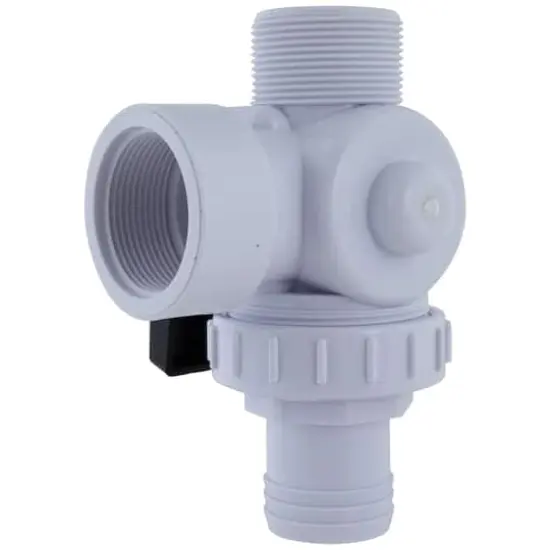 Swim Central 6.25" White HydroTools Swimming Pool & Spa Standard Right Outlet 3-Way Ball Valve {4}
