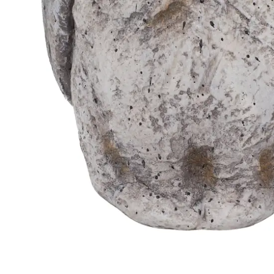 17" Gray Stone Country Owl Garden Sculpture {4}