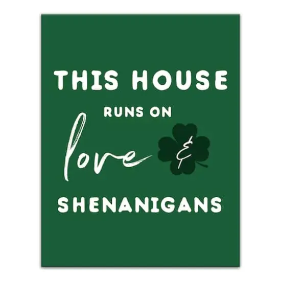 Love and Shenanigans 11" x 14" Canvas Wall Art {1}