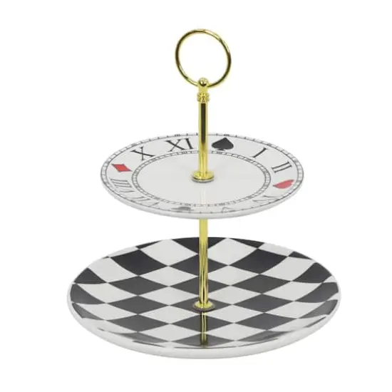 9" Ceramic Two-Tier Tray by Ashland&reg; {1}