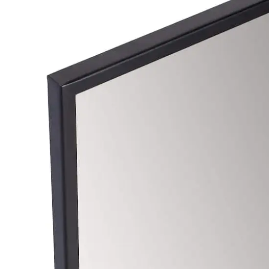 Habitat Evri 24" Black Rectangular Wall Mirror {6}