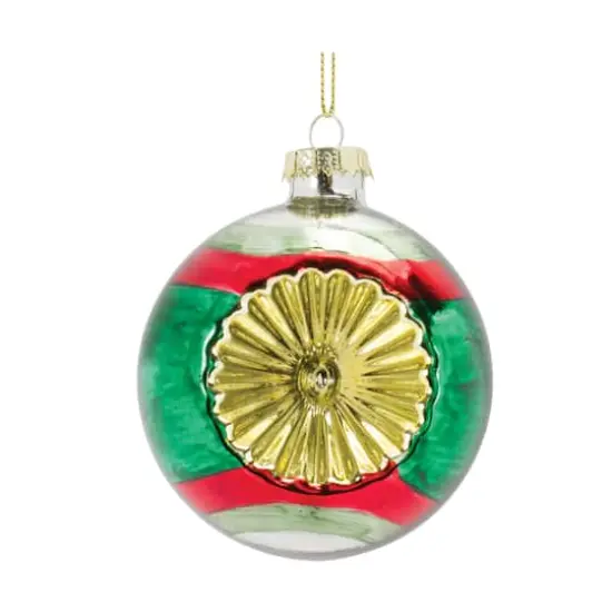 Glass Reflector Ball Ornament Set {4}