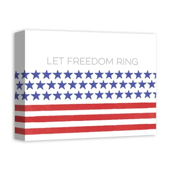 Let Freedom Ring Canvas Wall Art {3}