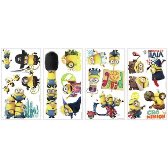RoomMates Minions The Movie Peel & Stick Wall Decals {4}