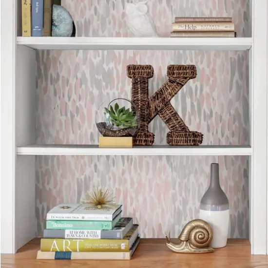 NuWallpaper Blush Make It Rain Peel & Stick Wallpaper {8}