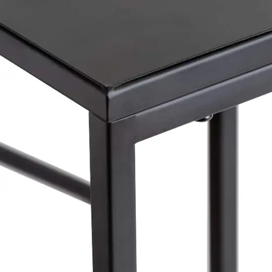 Honey Can Do Square Black Side Tables Set {9}