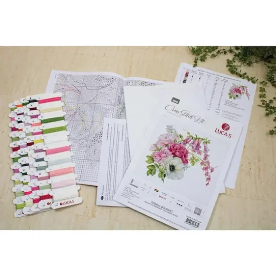 Luca-S Spring Bouquet Counted Cross Stitch Kit {3}