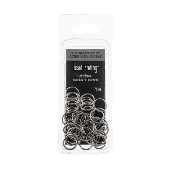 10mm Jump Rings, 75ct. by Bead Landing&trade; Stainless Steel {1}