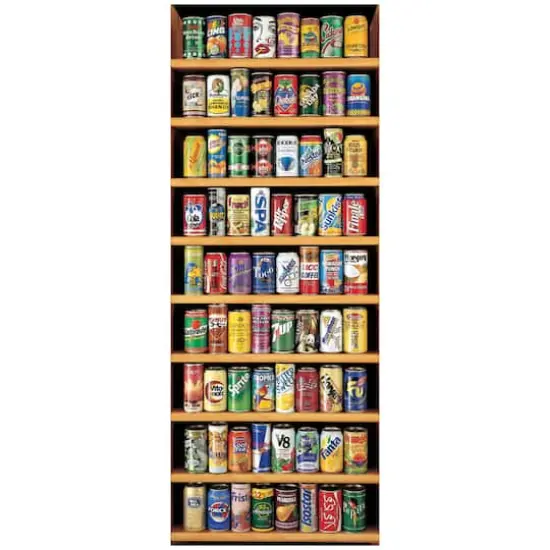 Soft Drink Cans 2000 Piece Jigsaw Puzzle {1}