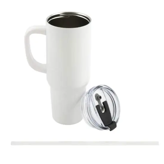 40oz. Stainless Steel Sublimation Tumbler with Handle by Make Market&reg; {3}