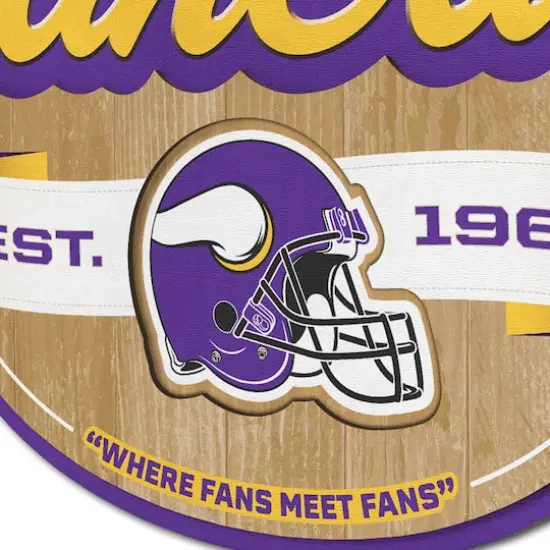NFL Fan Cave Sign Minnesota Vikings {5}