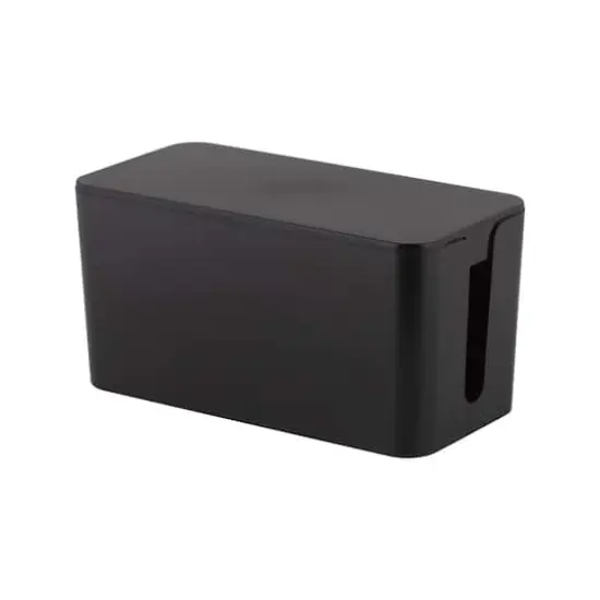 Simplify Black Cable Organizer Boxes, 2ct. {3}