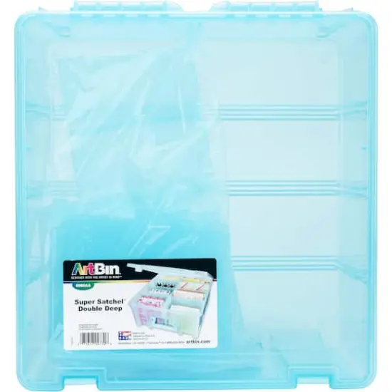 ArtBin&reg; Aqua Mist Super Satchel&trade; Double Deep Storage Bin with Dividers {1}