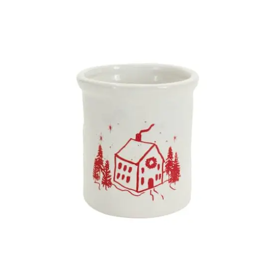 Crock Containers With House Image Set, 4ct. {4}