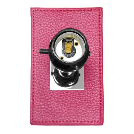 Lalia Home Lexington 21" Leather Table Lamp with USB Charging Port Hot Pink {11}