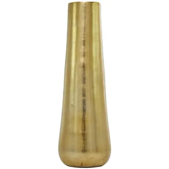 30.5" Aluminium Contemporary Vase Gold {3}