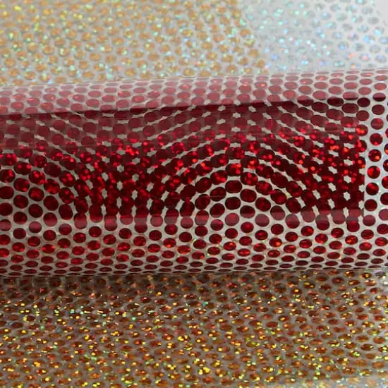 Cricut&reg; Cherry Fizz Holographic Sparkle Iron-On Mosaic Circles Sampler {3}