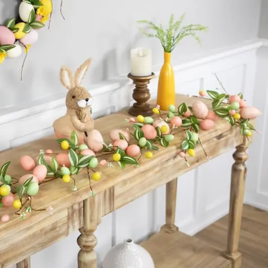 6ft. Pink Easter Egg & Flower Bud Garland {4}