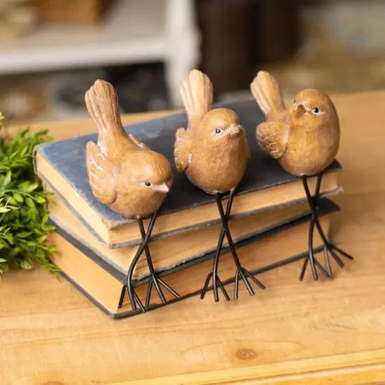 Etched Bird Shelf Sitter Set {9}