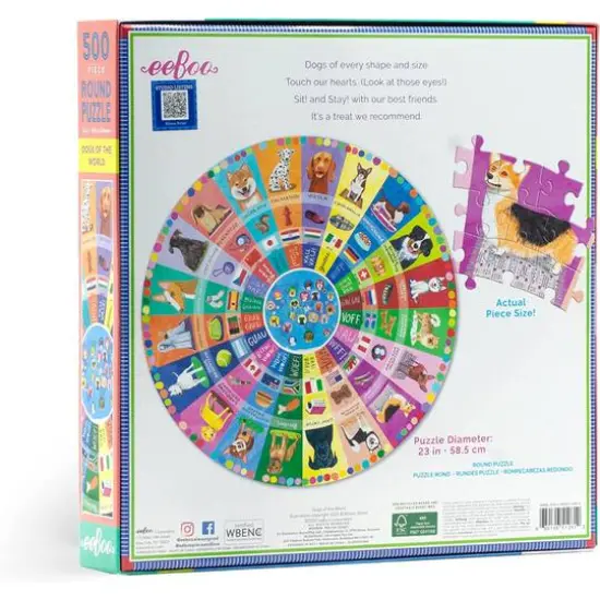 eeBoo Dogs of the World 500 Piece Puzzle {5}