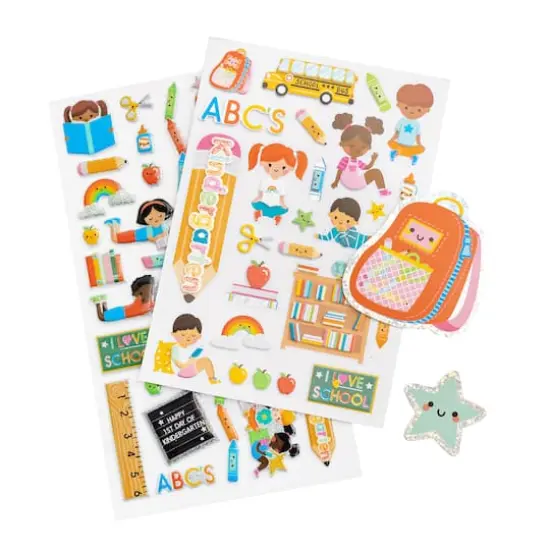Kindergarten Dimensional Sticker Flip Pack by Recollections&trade; {3}