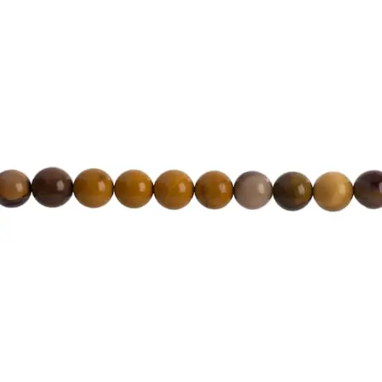 John Bead Earth's Jewels Natural Stone Round Beads, 8mm Mookaite Jasper {1}