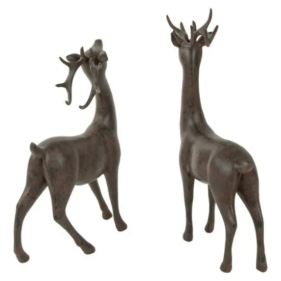 Brown Deer Christmas Decoration Set {5}