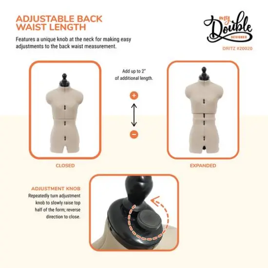 Dritz&reg; My Double Designer Petite Dress Form with Adjustable Tri-Pod Stand {7}