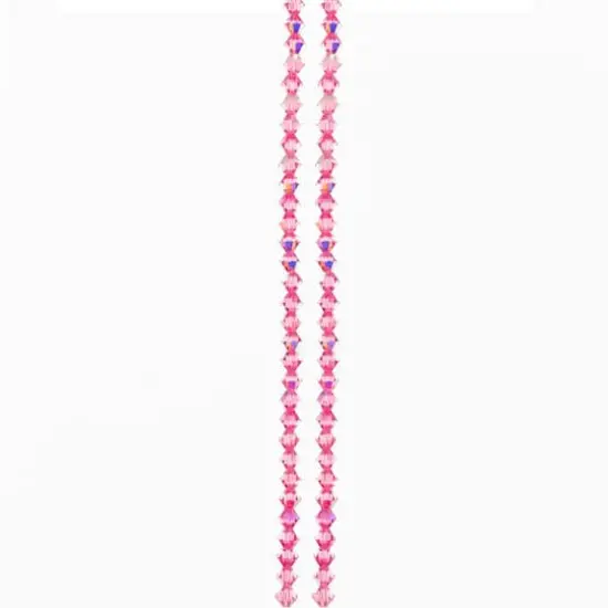 Preciosa Glass Crystal Bicone Beads, 4mm by Bead Landing&trade; Rose AB {4}