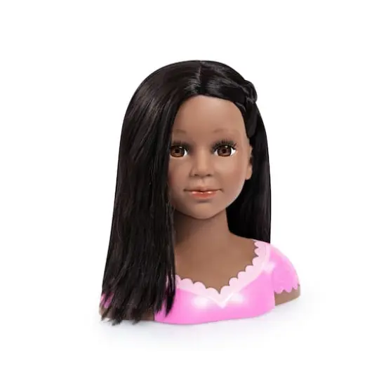 Bayer Design Charlene Super Model Black Haired Styling Head with Makeup {3}