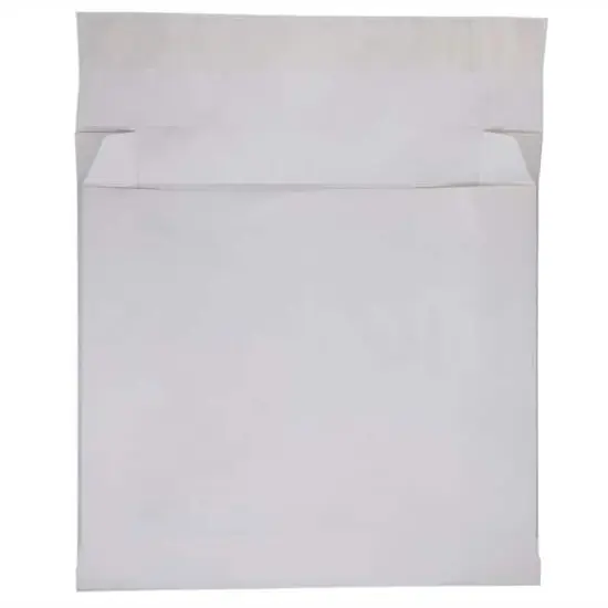 JAM Paper White Tyvek&reg; Expandable Peel & Seal Closure Booklet Envelopes, 100ct. {1}