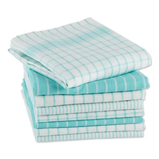 DII&reg; Basic Dishtowels Set, 8ct. Aqua {5}