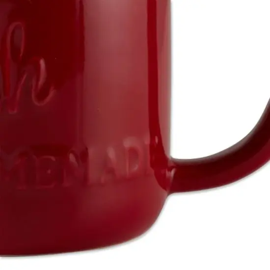 DII&reg; Red Mason Jar Ceramic Mugs, 2ct. {3}