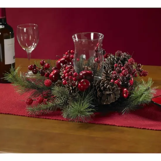 16" Holiday Candelabrum Artificial Arrangement {4}