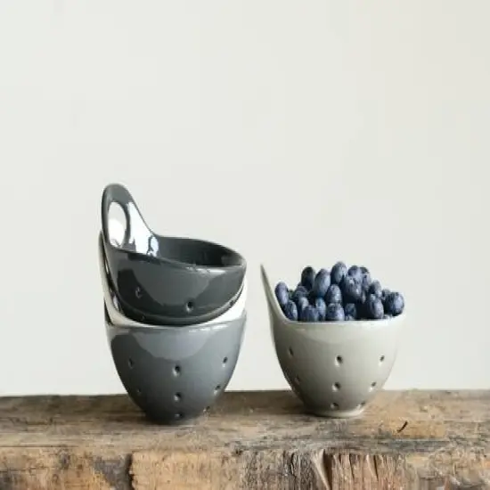 Hello Honey&reg; 5" Round Stoneware Berry Bowl Set, 4ct. {3}