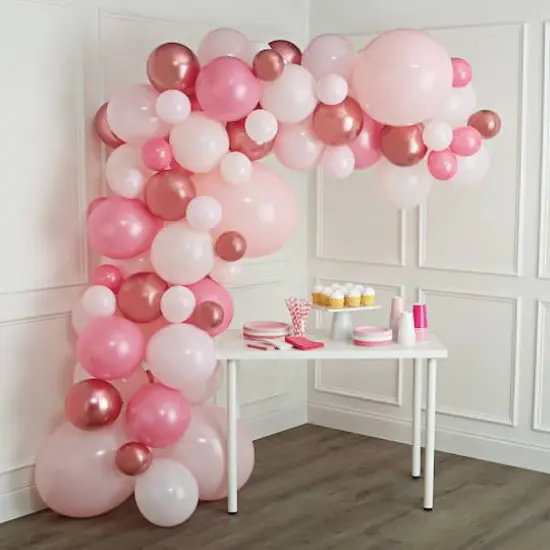 10ft. Pink Balloon Garland by Celebrate It&trade; {1}