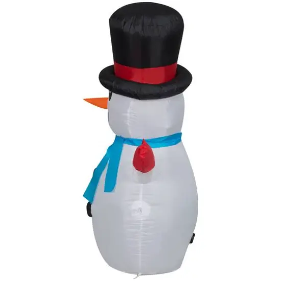 4ft. Airblown&reg; Inflatable Christmas Little Snowman in Top Hat {4}