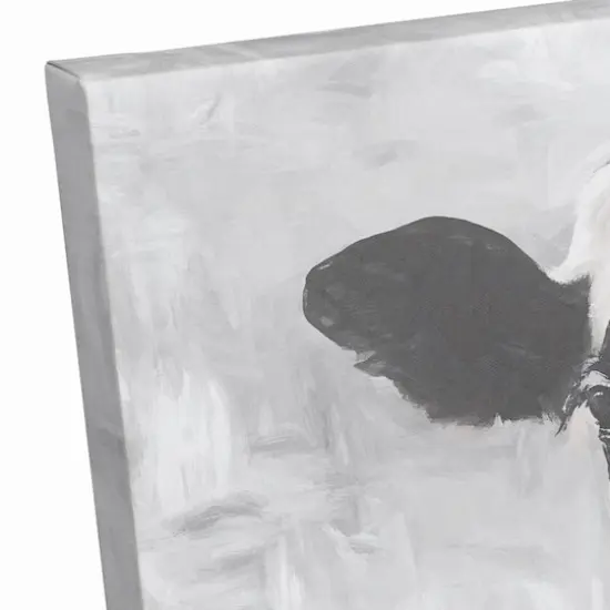 Monochromatic Cow 11" x 14" Canvas Wall Art {4}