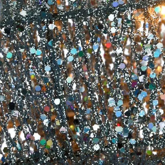 28" Crystal Feeding Reindeer, Clear Mini LED Lights {5}