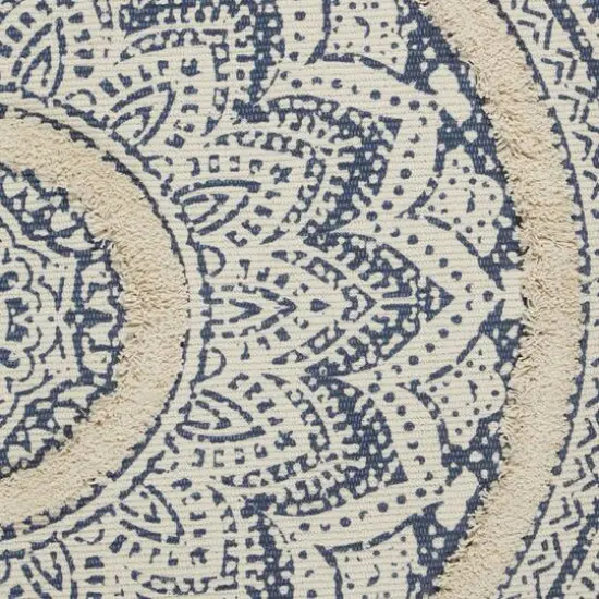 DII&reg; Hand-Loomed Medallion Runner Rug, 2ft. x 6ft. French Blue/Natural {6}