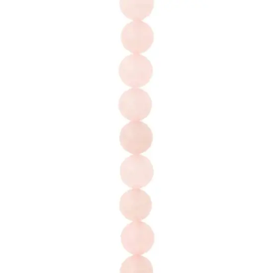 Pink Rose Quartz Round Beads, 10mm by Bead Landing&trade; {1}