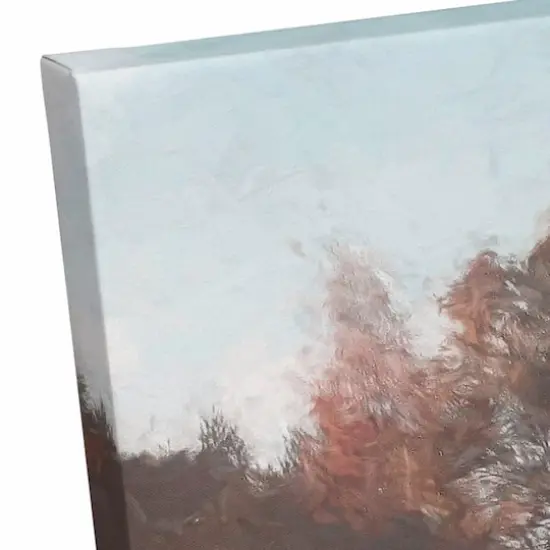 Tree Lake Reflection Canvas Wall Art {4}