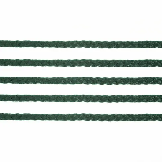 John Bead 4mm Braided Macram&eacute; Cord, 70yd. Forest Green {3}