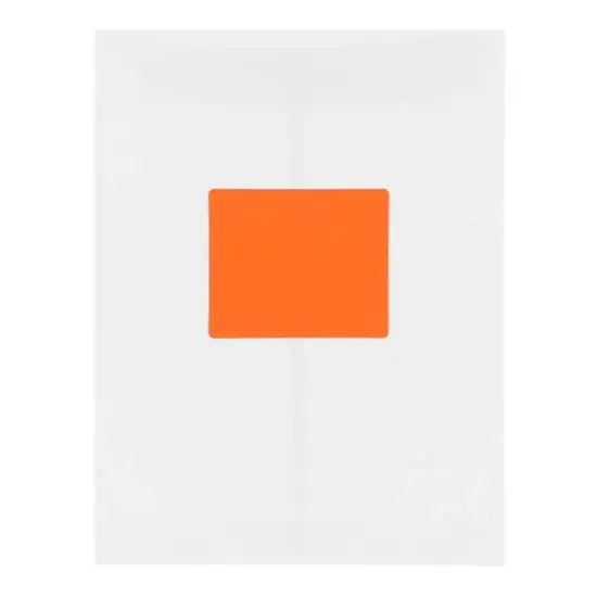 JAM Paper Adhesive Shipping Labels, 3.33" x 4" Orange {7}