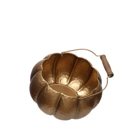 Gold Pumpkin Decorative Container by Ashland&reg; {4}
